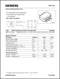 BAS16s datasheet: Silicon switching diode array BAS16s