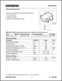 BAS70-07W datasheet: Silicon schottky diode BAS70-07W