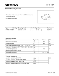 BAT63-099R datasheet: Silicon schottky diode BAT63-099R