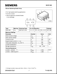 BAW56S datasheet: Silicon switching diode array BAW56S