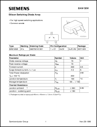 BAW56W datasheet: Silicon switching diode array BAW56W