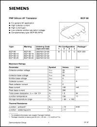 BCP69 datasheet: PNP silicon AF transistor BCP69