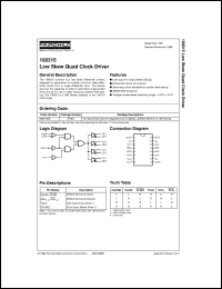 100315SCX datasheet:  Low-Skew Quad Clock Driver 100315SCX