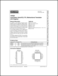 100329DC datasheet:  Low Power Octal ECL/TTL Bidirectional Translator with Register 100329DC