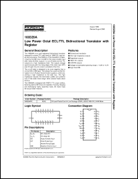 100329APC datasheet:  Low Power Octal ECL/TTL Bidirectional Translator with Register 100329APC
