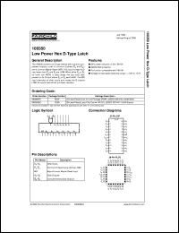 100350DC datasheet:  Low Power Hex D-Type Latch 100350DC