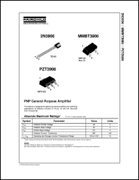 2N3906 datasheet:  PNP General Purpose Amplifier 2N3906