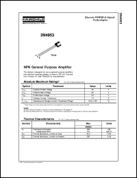 2N4953 datasheet:   NPN General Purpose Amplifier 2N4953