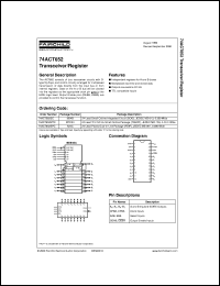 74ACT652SC datasheet:  Transceiver/Register 74ACT652SC