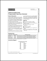 74ACT715APCQR datasheet:  Programmable Video Sync Generator 74ACT715APCQR