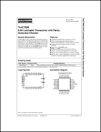 74ACT899QC datasheet:  9-Bit Latchable Transceiver with Parity Generator/Checker 74ACT899QC