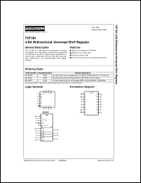 74F194SC datasheet:  4-Bit Bidirectional Universal Shift Register 74F194SC