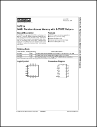 74F219SCX datasheet:  64-Bit Random Access Memory with 3-STATE Outputs 74F219SCX