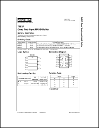 74F37SC datasheet:  Quad 2-Input NAND Buffer 74F37SC