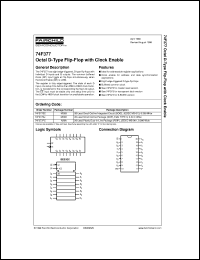 74F377PC datasheet:  Octal D-Type Flip-Flop with Clock Enable 74F377PC