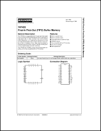 74F433SPC datasheet:  First-In First-Out (FIFO) Buffer Memory 74F433SPC