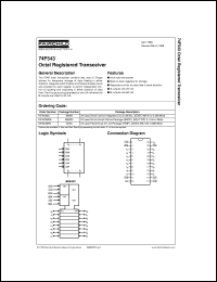 74F543PC datasheet:  Octal Registered Transceiver 74F543PC