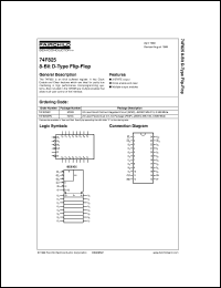 74F825SPC datasheet:  8-Bit D-Type Flip-Flop 74F825SPC