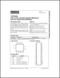 74FR25900SSC datasheet:  9-Bit 3-Port Latchable Datapath Multiplexer with 25 Ohm Output Series Resistors 74FR25900SSC