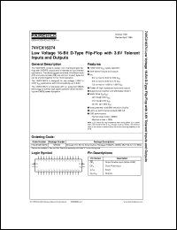 74VCX16374MTDX datasheet:  Low Voltage 16-Bit D-Type Flip-Flop with 3.6V Tolerant Inputs and Outputs 74VCX16374MTDX