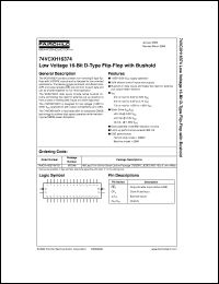 74VCXH16374MTD datasheet:  Low Voltage 16-Bit D-Type Flip-Flop with Bushold 74VCXH16374MTD