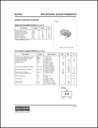 BCX70H datasheet:  NPN Epitaxial Silicon Transistor BCX70H