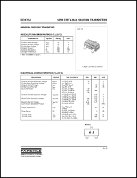BCX70J datasheet:  NPN Epitaxial Silicon Transistor BCX70J