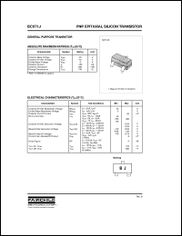 BCX71J datasheet:  PNP Epitaxial Silicon Transistor BCX71J