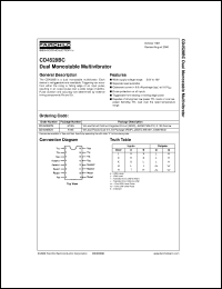 CD4528BCM datasheet:  Dual Monostable Multivibrator CD4528BCM