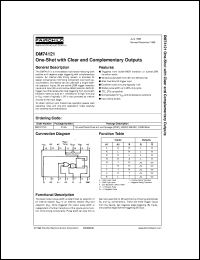 DM74121N datasheet:  One-Shot With Clear and Complementary Outputs DM74121N