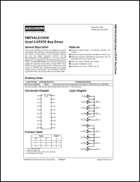 DM74ALS1240AWMX datasheet:  Octal 3-STATE Bus Drivers DM74ALS1240AWMX