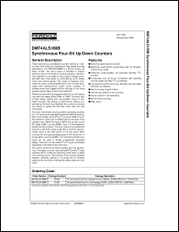 DM74ALS169BMX datasheet:  Synchronous Four-Bit Up/Down Counters DM74ALS169BMX