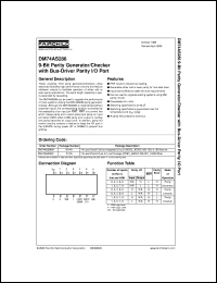 DM74AS286N datasheet:  9-Bit Parity Generator/Checker With Bus-Driver Parity I/O Port DM74AS286N