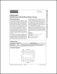 DM74LS169AM datasheet:  Synchronous 4-Bit Up/Down Binary Counter DM74LS169AM