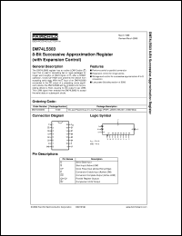 DM74LS503N datasheet:  8-Bit Successive Approximation Register (with Expansion Control) DM74LS503N