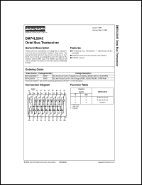 DM74LS645WM datasheet:  Octal 3-STATE Bus Transceiver DM74LS645WM