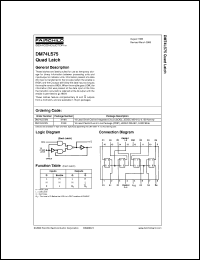 DM74LS75M datasheet:  Quad Latch DM74LS75M