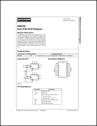 DM9328N datasheet:  Dual 8-Bit Shift Register DM9328N