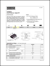 FDC6301N datasheet:  Dual N-Channel, Digital FET FDC6301N