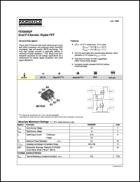 FDG6302P datasheet:  Dual P-Channel Digital FET [Preliminary] FDG6302P