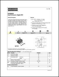 FDG6303N datasheet:  Dual N-Channel Digital FET [Preliminary] FDG6303N