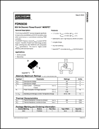 FDN5630 datasheet:  60V N-Channel PowerTrench® MOSFET FDN5630