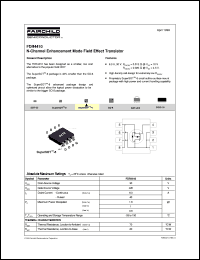 FDR4410 datasheet:  N-Channel Enhancement Mode Field Effect Transistor [Not recommended for new designs] FDR4410