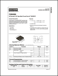 FDR6580 datasheet:  N-Channel 2.5V Specified PowerTrench® MOSFET [Advanced] FDR6580