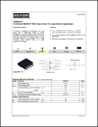 FDR8321L datasheet:  P-Channel MOSFET With Gate Driver for Load Switch Application FDR8321L