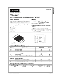 FDR8508P datasheet:  Dual P-Channel Logic Level PowerTrench® MOSFET FDR8508P