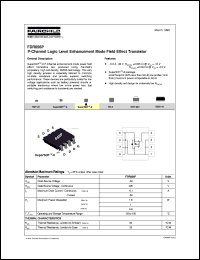 FDR856P datasheet:  P-Channel Logic Level Enhancement Mode Field Effect Transistor [Not recommended for new designs] FDR856P