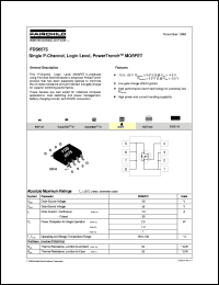 FDS6575 datasheet:  Single P-Channel Logic Level PowerTrench® MOSFET FDS6575