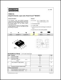 FDS6612A datasheet:  Single N-Channel, Logic Level, Power Trench, MOSFET FDS6612A