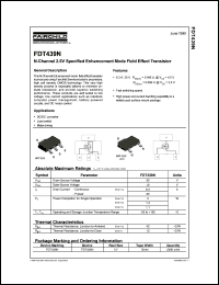 FDT439N datasheet:  N-Channel 2.5V Specified Enhancement Mode Field Effect Transistor FDT439N